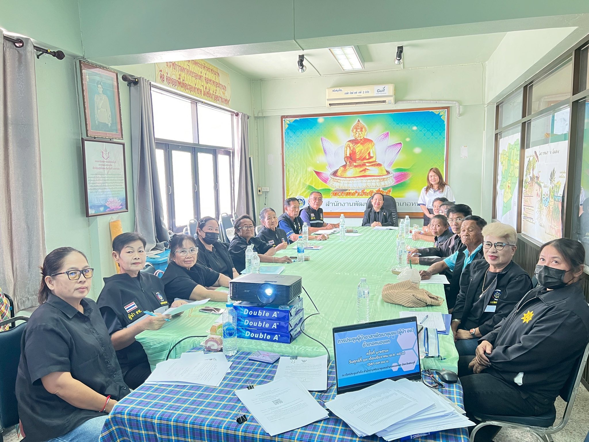 สพอ.หนองแค จัดประชุมผู้นำอาสาพัฒนาชุมชน (ผู้นำ อช.) อำเภอหนองแค ครั้งที่ 1/2569