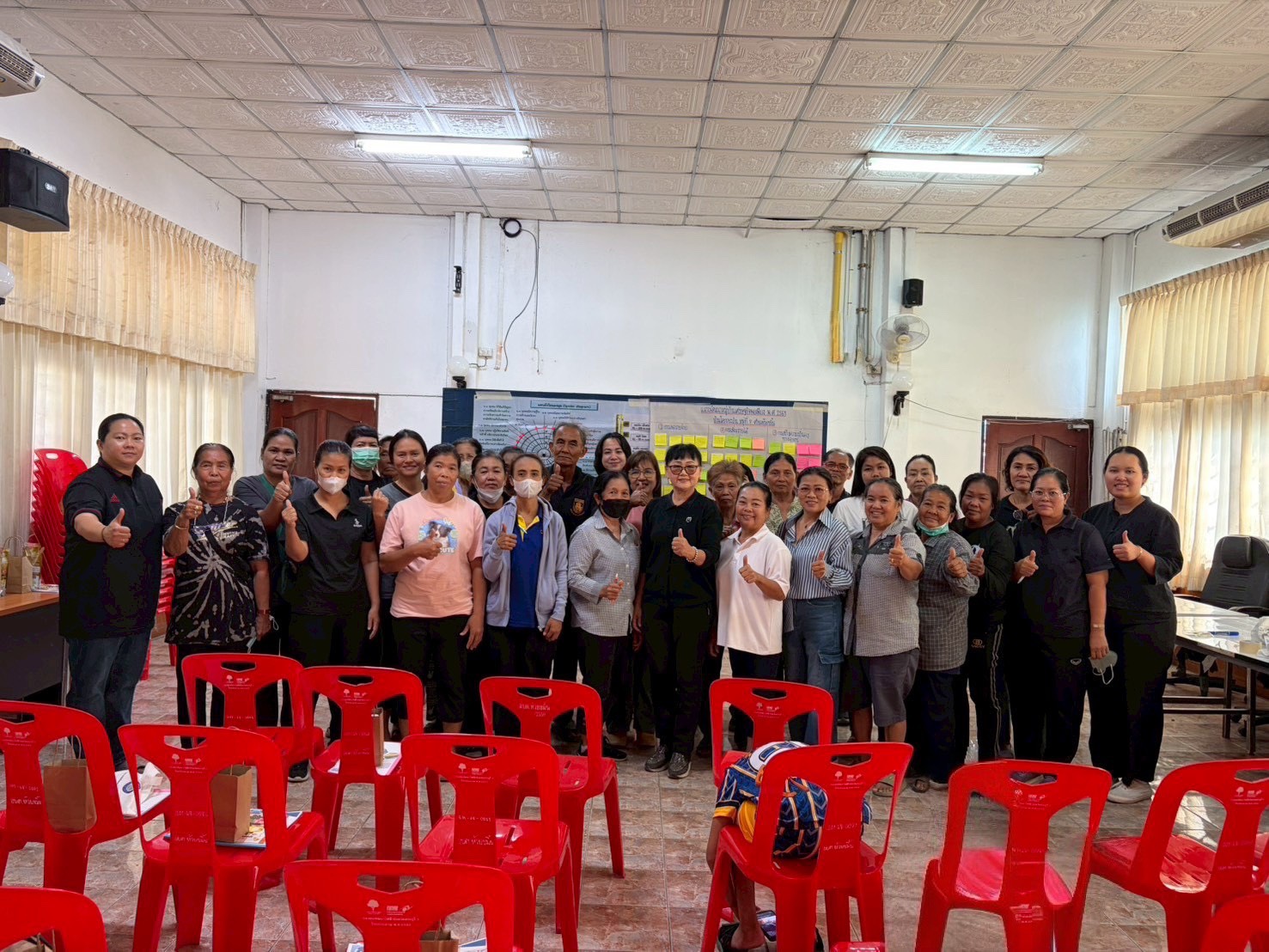  สพอ.หนองแค ดำเนินโครงการพัฒนาหมู่บ้านเศรษฐกิจพอเพียง กิจกรรมประชุมเชิงปฏิบัติการสร้างและพัฒนากระบวนการบริหารจัดการชุมชน 