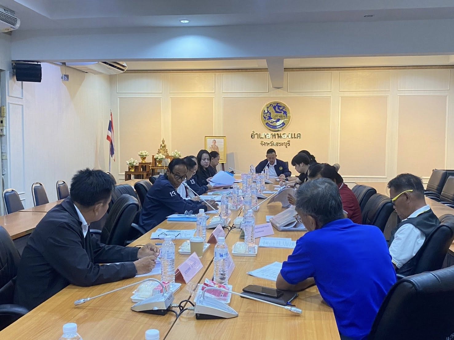 สำนักงานพัฒนาชุมชนอำเภอหนองแค จัดประชุมคณะอนุกรรมการสนับสนุนและติดตามการดำเนินงานกองทุนหมู่บ้านระดับอำเภอหนองแค ครั้งที่ 1/2569