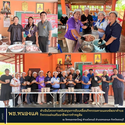 พช.หนองแค ดำเนินโครงการสนับสนุนการขับเคลื่อนกิจกรรมตามแผนพัฒนาตำบล